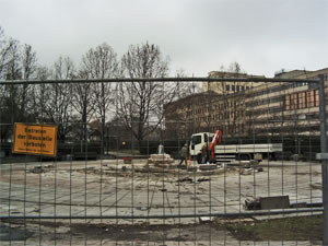 Abri&szlig; Spindlerbrunnen am 02. Februar 2005